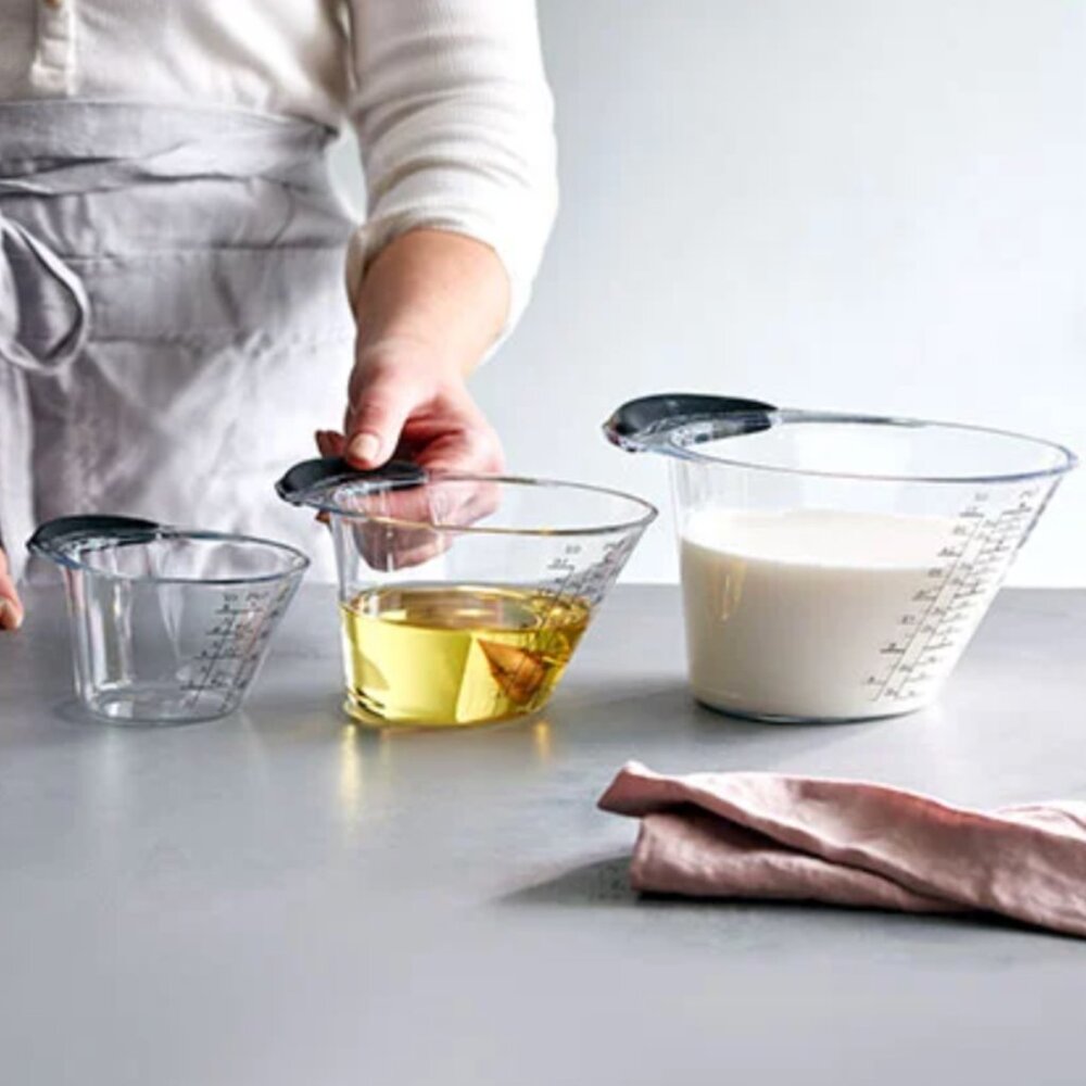 (Set of x3) Pampered Chef - Easy Read Measuring Cup Set